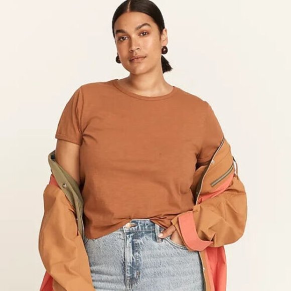 J. Crew Tops - J. CREW '90s cropped organic slub cotton TEE